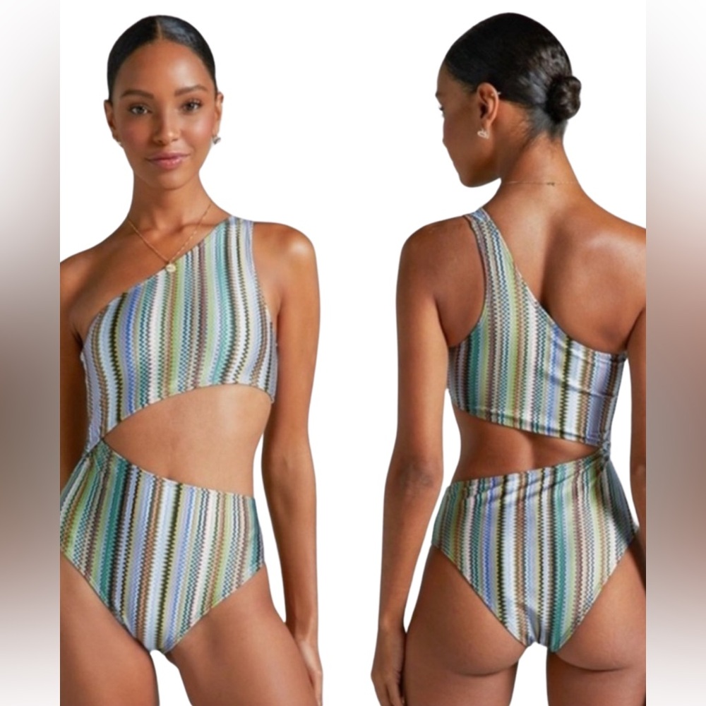 Noli Multicolor One-Shoulder Swimsuit